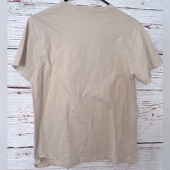 Women’s Graphic Beige Short Sleeve T-Shirt - Picture 3 of 4
